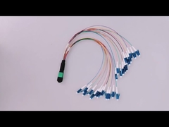 Cabo de patch de fibra óptica MPO-12F LC